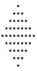 Creating star or diamond pattern using nested for loop, Programming ...